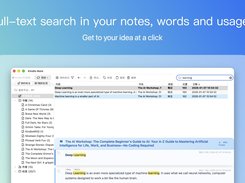 Full-text search your notes, words, usages