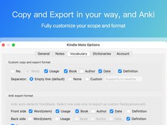Customize your export and copy format