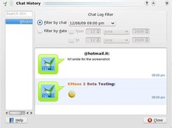 Chat logs history dialog