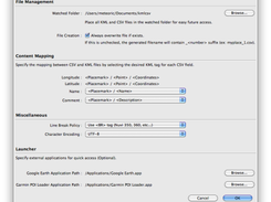 Mac OS X: Configuration Dialog