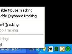 Popup menu for KMTracker