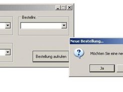 Startupform with employee, table and billingno selection.