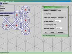 Knotwork application running with a sample graph.