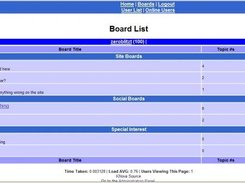 An example of the message boards running on Novafora.org