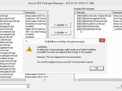 Delphi Known IDE Packages Manager Screenshot 1
