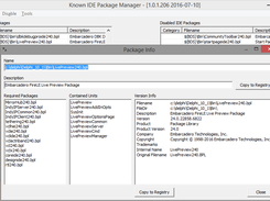 Delphi Known IDE Packages Manager Screenshot 2