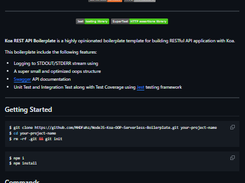 Koa REST API Oops Serverless Boilerplate Screenshot 1