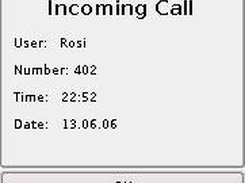 Incoming Call popup