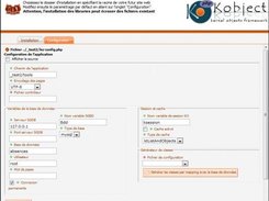 Kobject configuration site interface