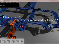 Placing a marker object to request focus of another user