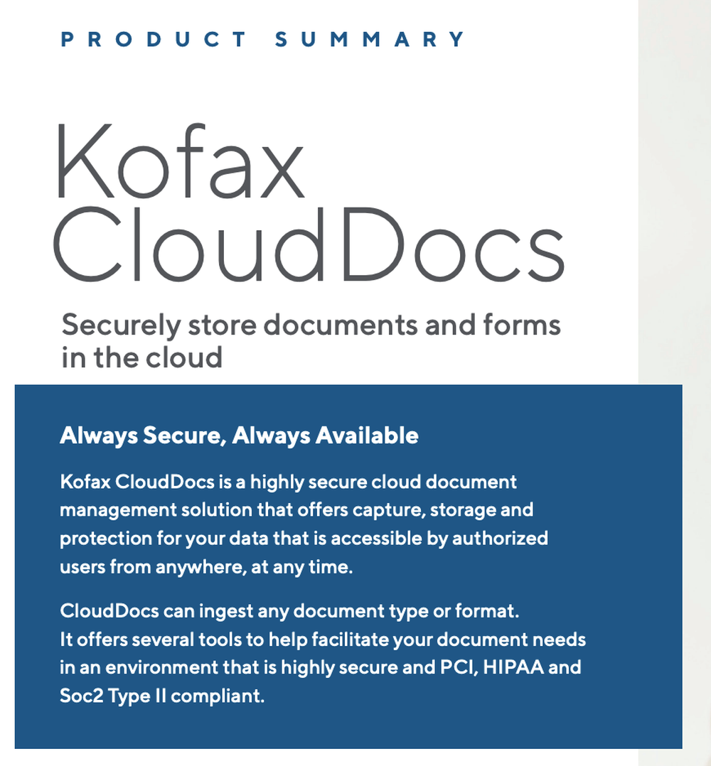 Tungsten CloudDocs Screenshot 1