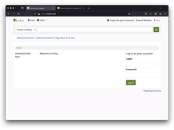 Koha Library Management System Screenshot 1