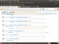 Customised catalogue entry fields