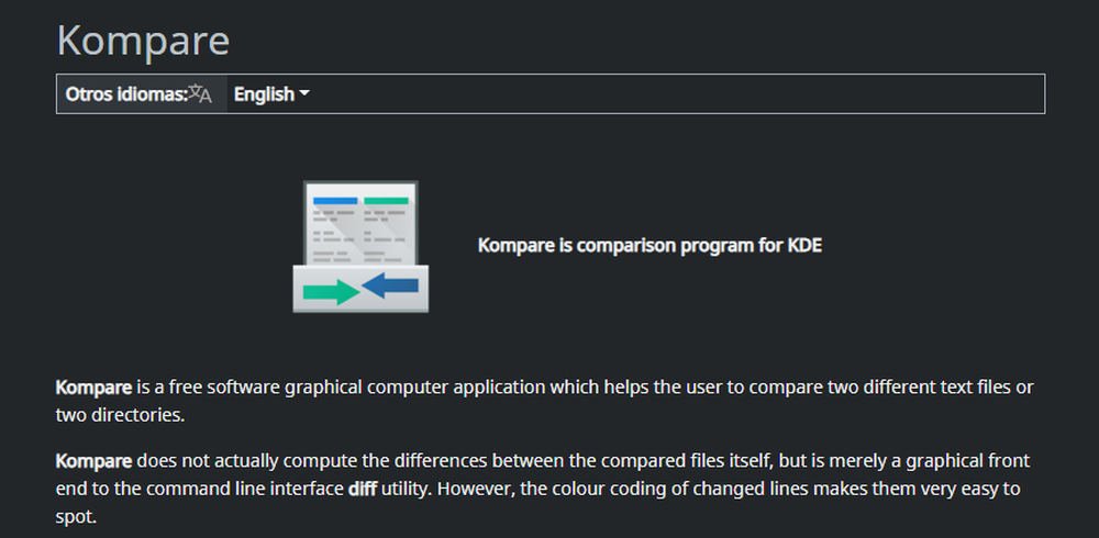 Kompare Screenshot 1