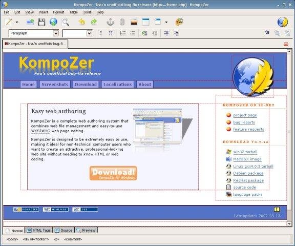 Kompoze U Video - KompoZer download | SourceForge.net