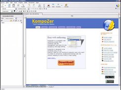 Interface do KompoZer Fácil