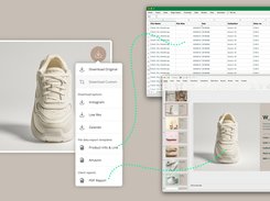 Formatting studio, templates & data export. Reformat images before downloading, make download templates and data export templates.