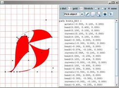 integrated path editor (also Inkscape/svg import available)