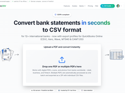 Upload single or multiple bank statement PDFs and convert them into structured accounting data in seconds.