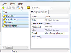 Mass editing a multiple selection