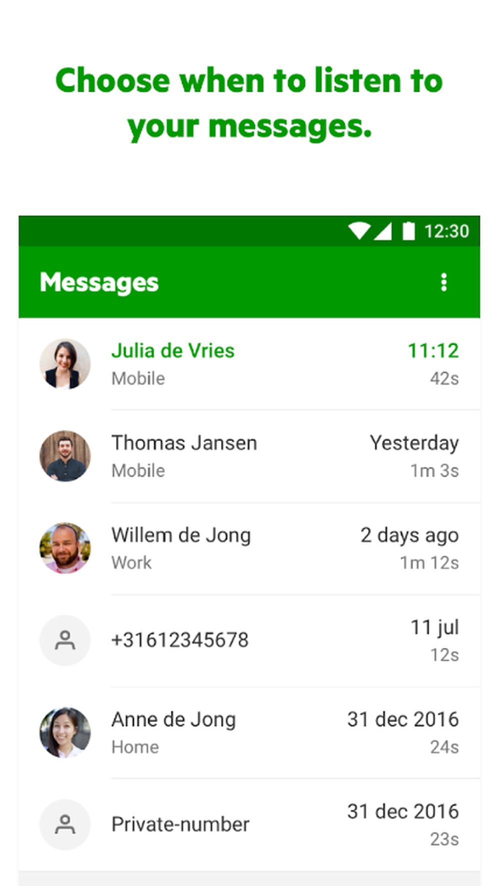 KPN VoiceMail Screenshot 1