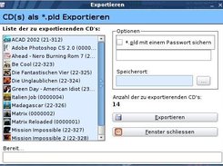 CD-Liste exportieren