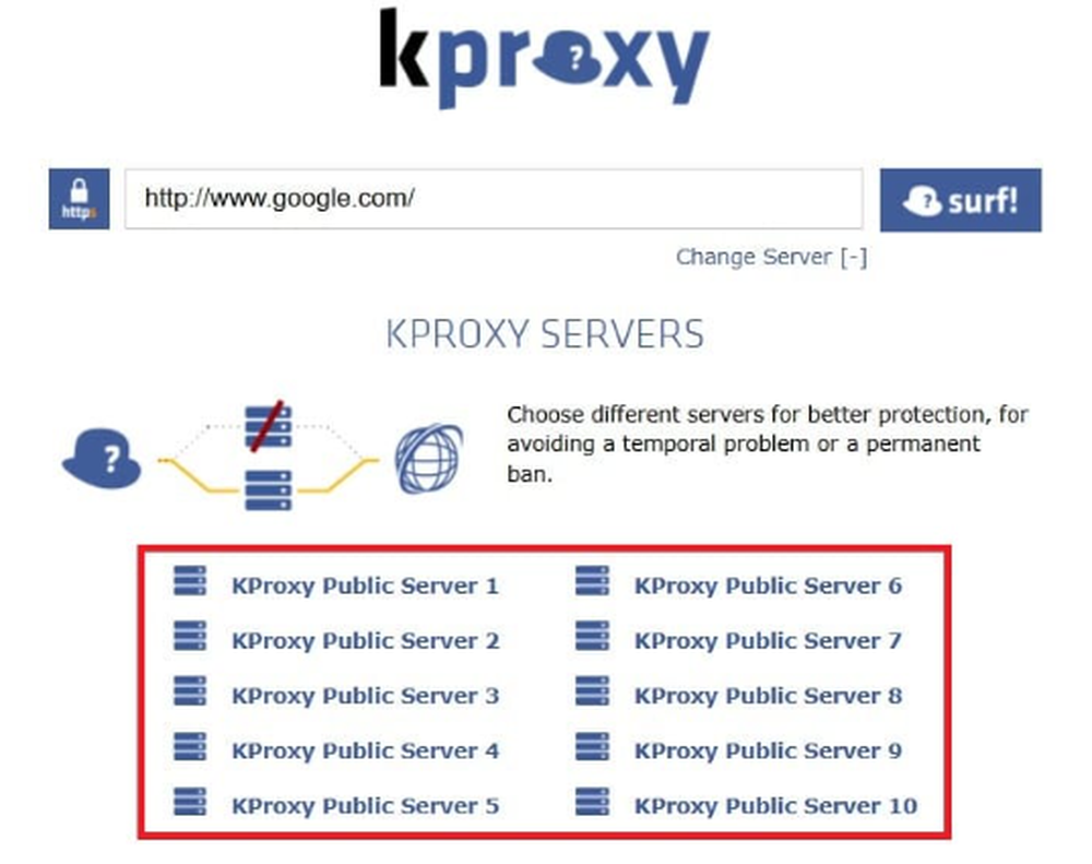KProxy Screenshot 1
