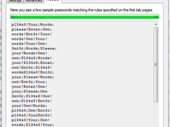 Generated passwords