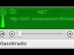 Standard Radio Display and Station Quickbar (on left side)