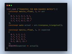 TRANSPOSE FOR NON-SQUARED MATRIX