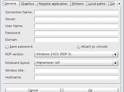 New connection creation general parameters