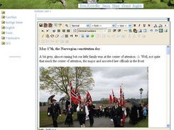Page content can be edited directly in the page