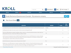 Kroll Compliance Screenshot 1