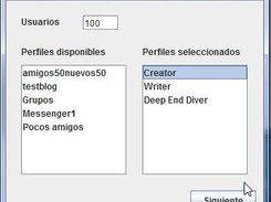 Profile selection