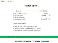 KSearch Search-Again Screen