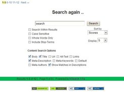 KSearch Search-Again Screen