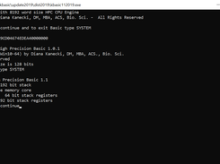 Kanecki 8192 bit CPU with Kanecki Basic
