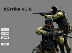 The screen you get when starting up