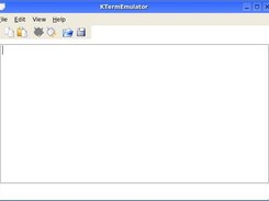 Main screen KTermEmulator (Hyperterminal look-a-like)