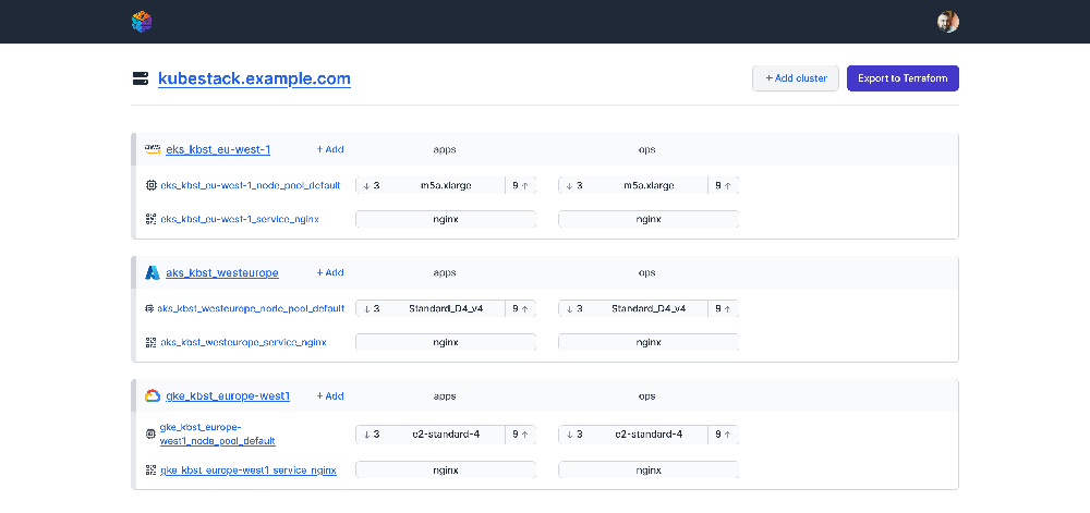 Kubestack Screenshot 1