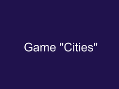 Game "Cities" Screenshot 1