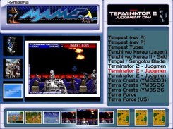 The default skin showing MAME games