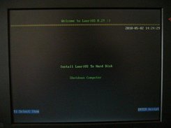 L-OS installer menu.