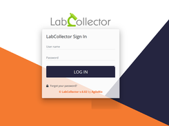 LabCollector login screen