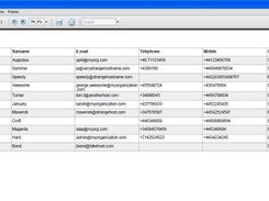 Contacts exported to PDF
