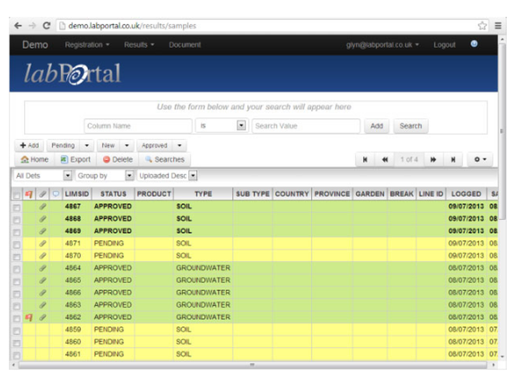 AIS labPortal Screenshot 1