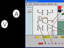 Virtual laboratory: First set-up for resistance measurement