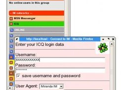 Login to ICQ network.