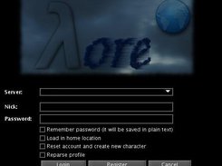 launcher - login window