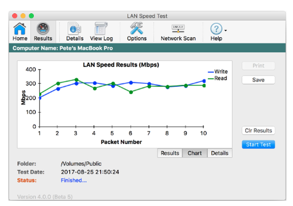 LAN Speed Test Screenshot 1